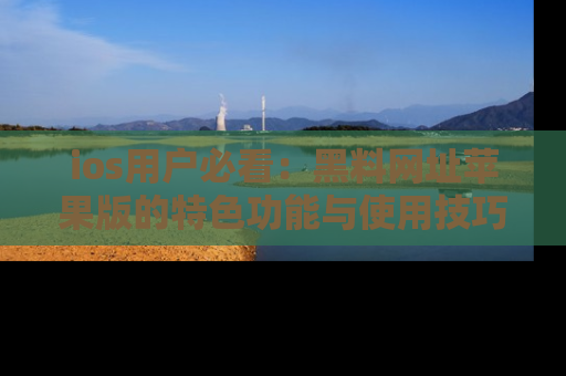 ios用户必看：黑料网址苹果版的特色功能与使用技巧详解