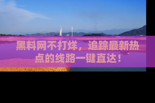 黑料网不打烊，追踪最新热点的线路一键直达！