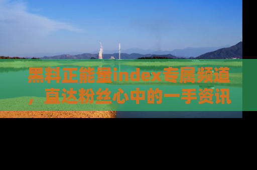 黑料正能量index专属频道，直达粉丝心中的一手资讯！