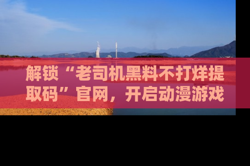 解锁“老司机黑料不打烊提取码”官网，开启动漫游戏的新次元之旅！