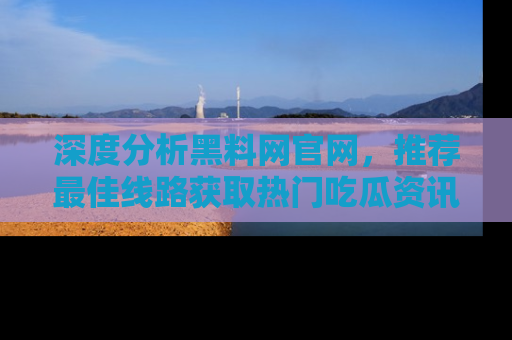 深度分析黑料网官网，推荐最佳线路获取热门吃瓜资讯