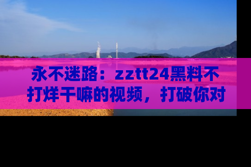 永不迷路:zztt24黑料不打烊干嘛的视频,打破你对吃瓜的固有认知!
