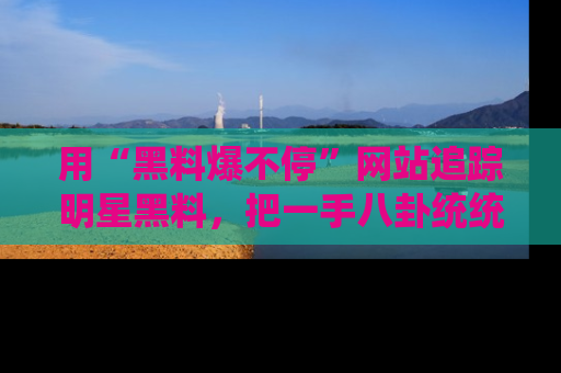 用“黑料爆不停”网站追踪明星黑料,把一手八卦统统收进你的后宫中!