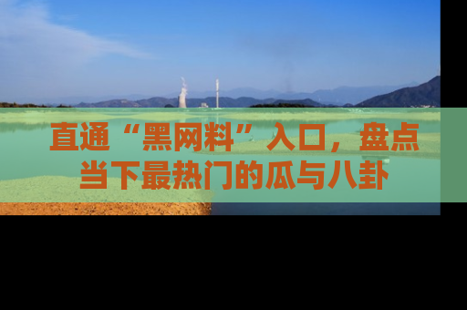 直通“黑网料”入口,盘点当下最热门的瓜与八卦
